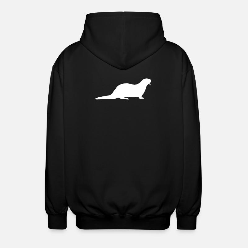 Otter - Unisex Kapuzenjacke - Schwarz