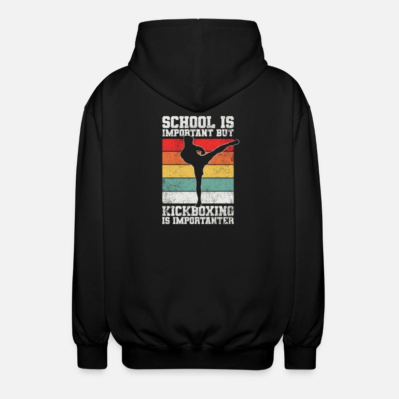 Kickboxen Kickboxer - Unisex Kapuzenjacke - Schwarz