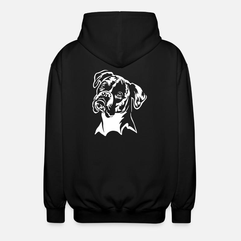 Boxer Tête « Black Edition » - Veste à capuche unisexe - noir