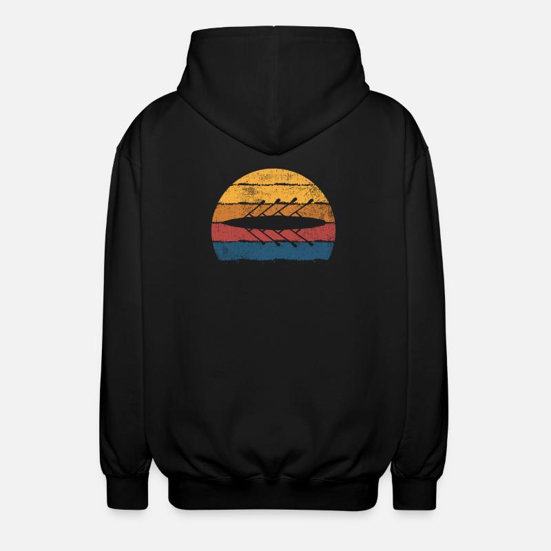 Rudern Ruderer Rudermannschaft - Unisex Kapuzenjacke - Schwarz