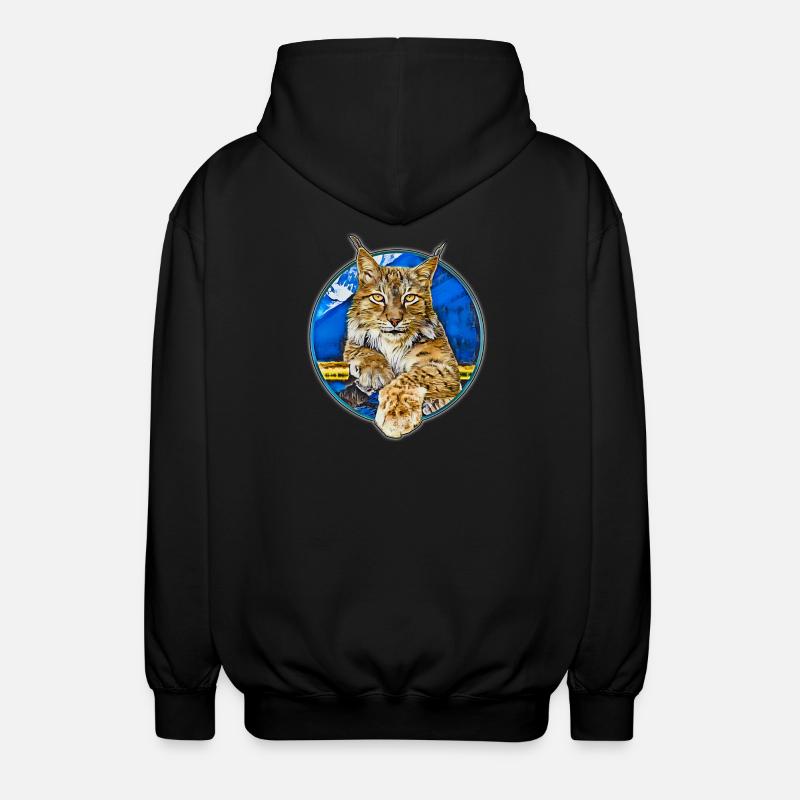 Lynx Wildcat Liberté - Veste à capuche unisexe - noir