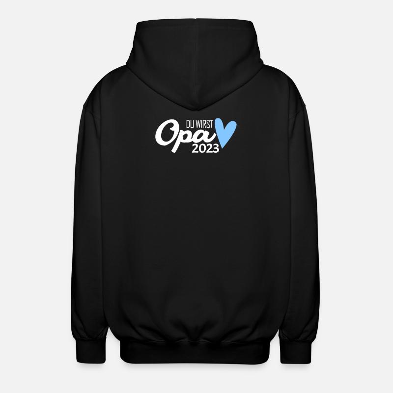 Opa 2023 loading - Unisex Kapuzenjacke - Schwarz