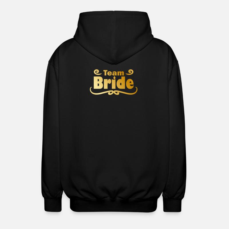Team Bride en or - Veste à capuche unisexe - noir