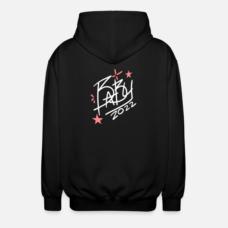 Bébé 2022 - Naissance Enceinte 2022 - Veste à capuche unisexe - noir