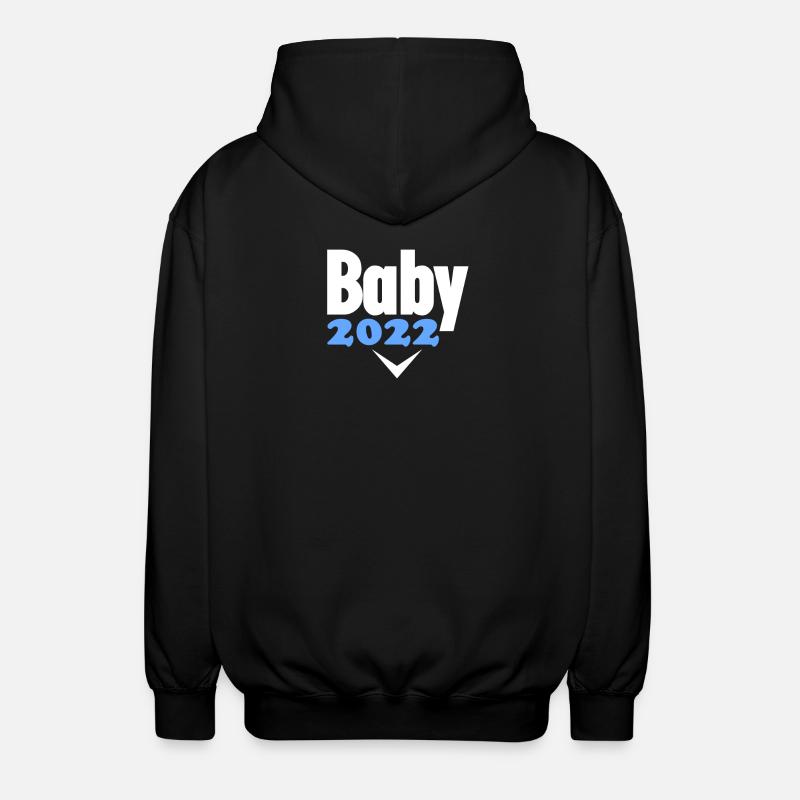 Bébé 2022 - Naissance Enceinte 2022 - Veste à capuche unisexe - noir