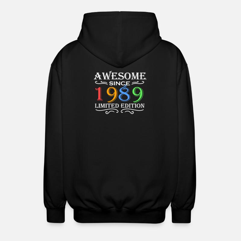 1989 - Né en 1989 - Veste à capuche unisexe - noir