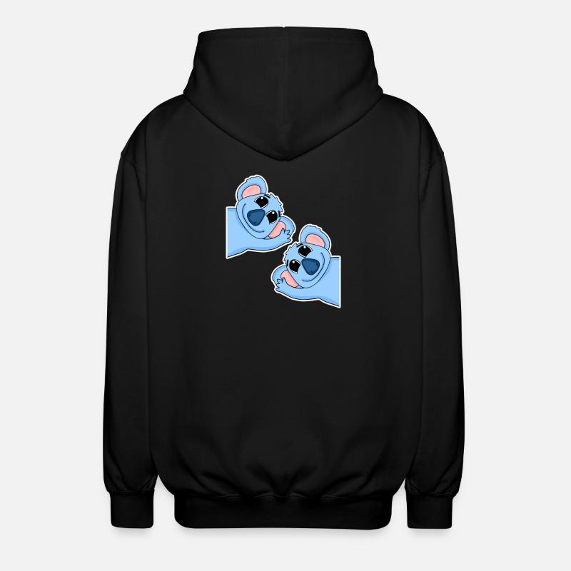Koala Koalas - Unisex Hooded Jacket - black
