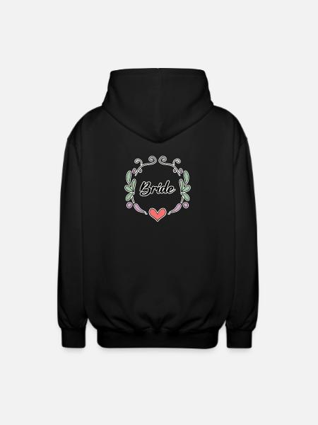 Bride Bachelorette Party - Unisex Hooded Jacket - black