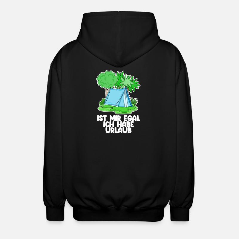 Urlaub - Unisex Kapuzenjacke - Schwarz