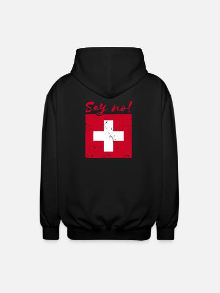 Dites non Suisse - Veste à capuche unisexe - noir