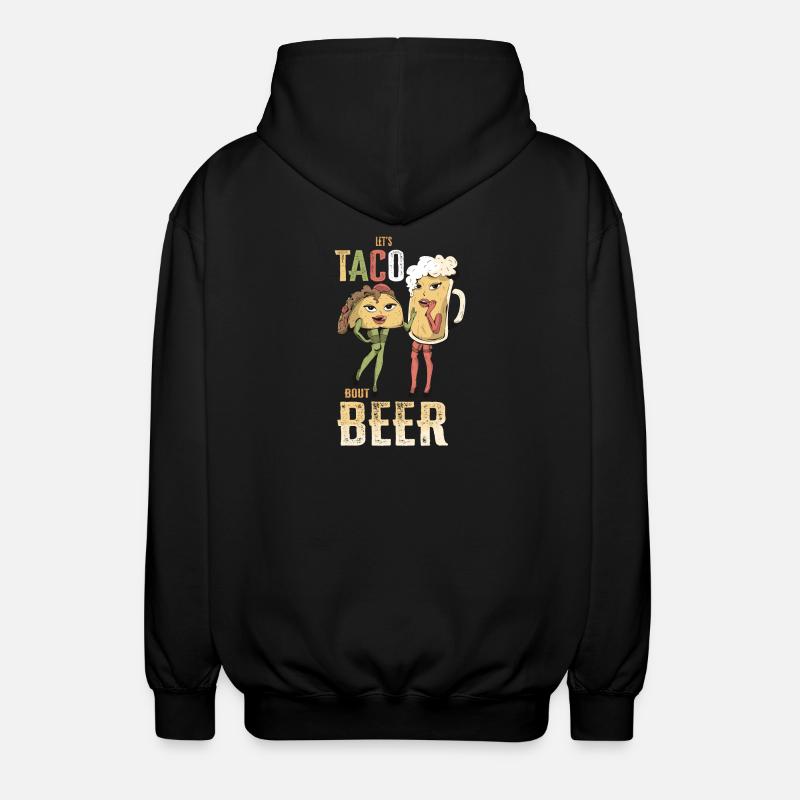 Laisse Taco Bout Beer - Veste à capuche unisexe - noir