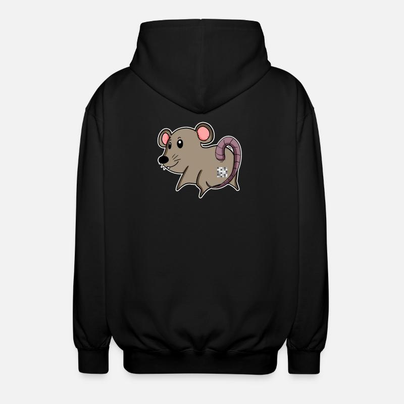 rumpa - mus rumpe - Unisex-hettejakke - svart