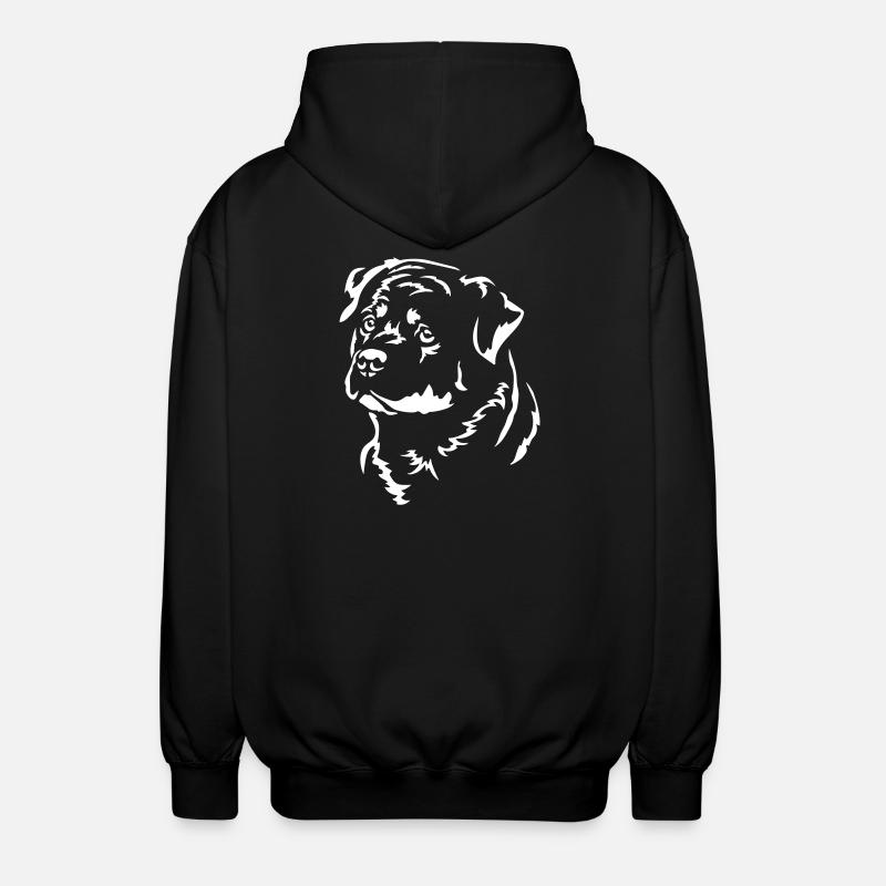 Rottweiler Head « Black Edition » - Veste à capuche unisexe - noir