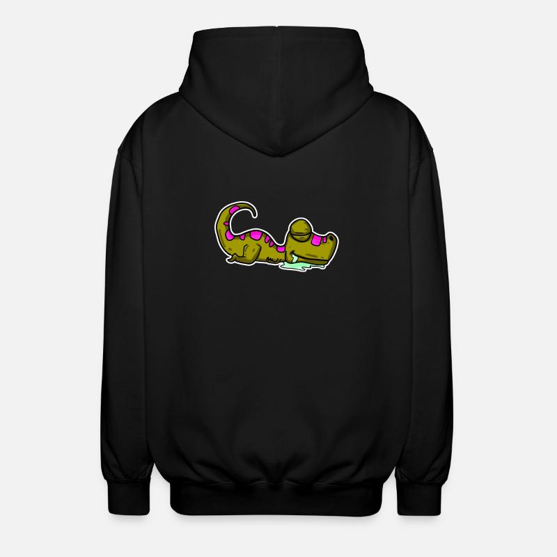 Dino endormi - Veste à capuche unisexe - noir