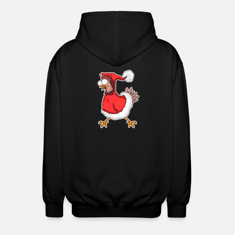 Poulet de Noël - Veste à capuche unisexe - noir