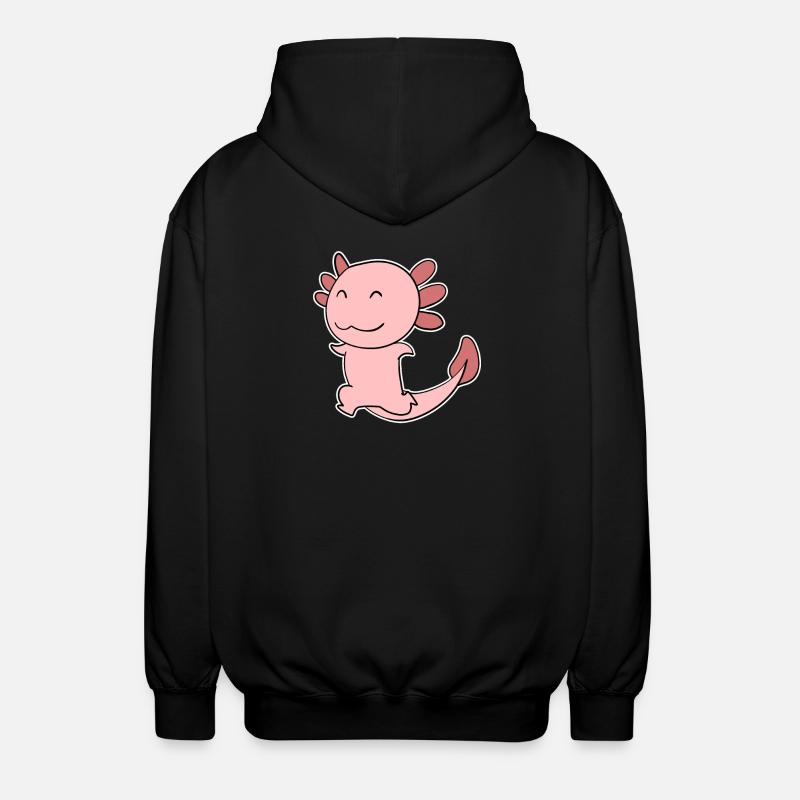 Motif Axolotl - Veste à capuche unisexe - noir