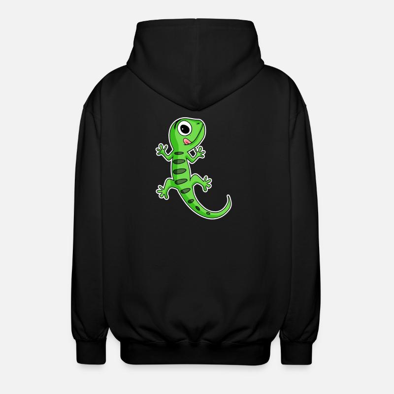 Lézard Gecko - Veste à capuche unisexe - noir