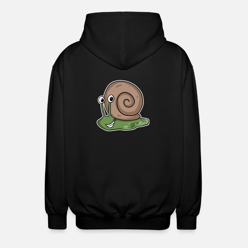 Snail - Unisex Hooded Jacket - black