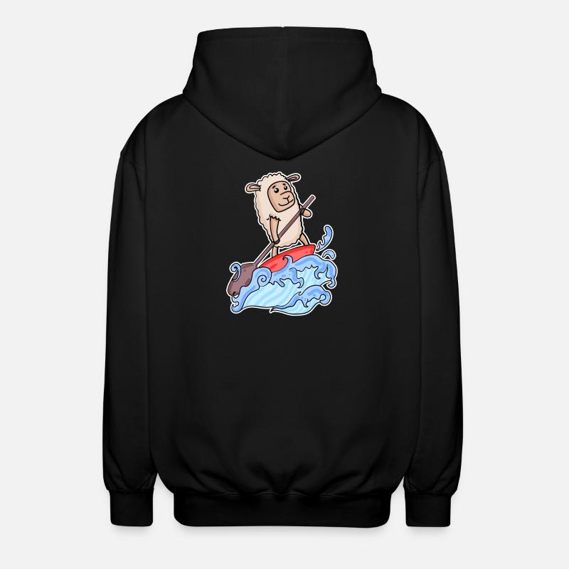 Stand Up Paddle Sheep - Veste à capuche unisexe - noir