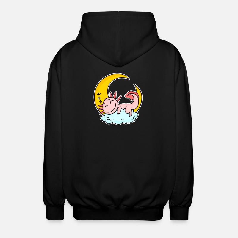 Axolotl endormi - Veste à capuche unisexe - noir