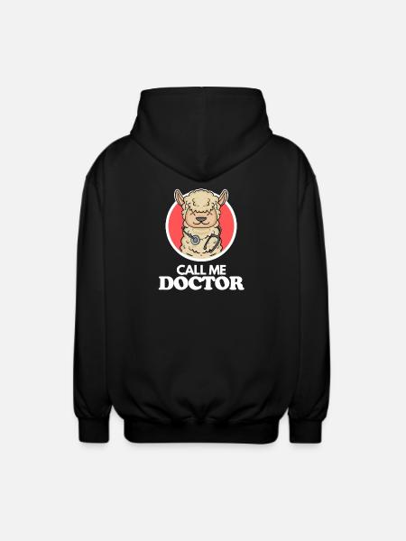 Doktor Arzt Tierarzt - Unisex Kapuzenjacke - Schwarz