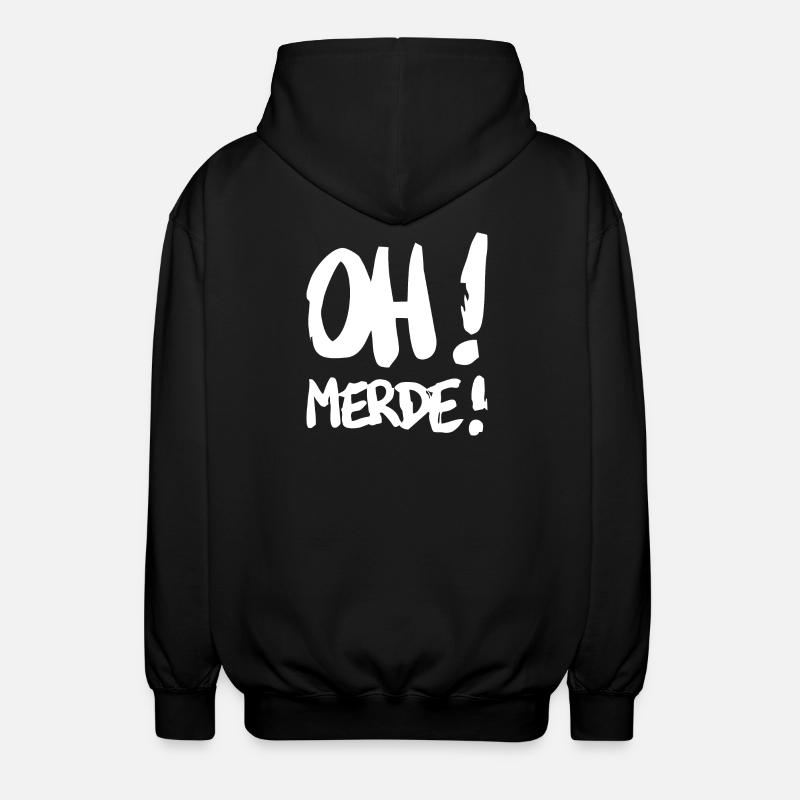 Merde - Veste à capuche unisexe - noir