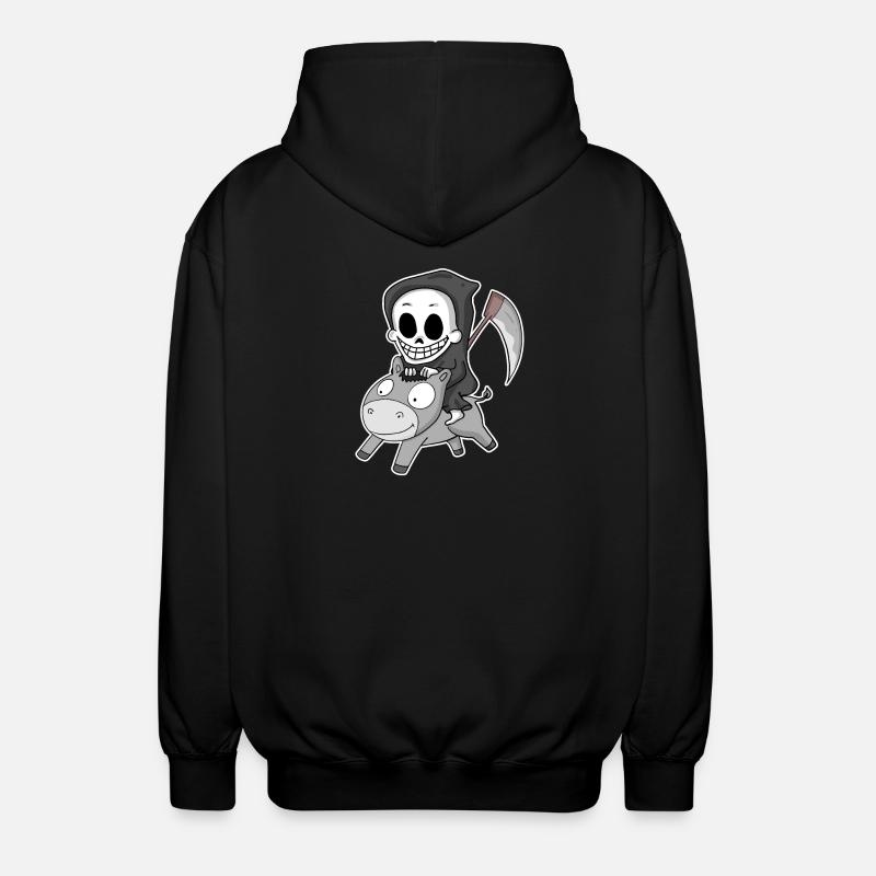 Grim Reaper Donkey - Veste à capuche unisexe - noir
