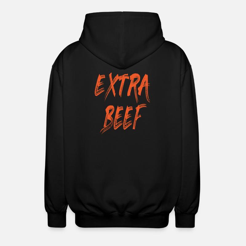 The Extra Beef - Unisex Hooded Jacket - black