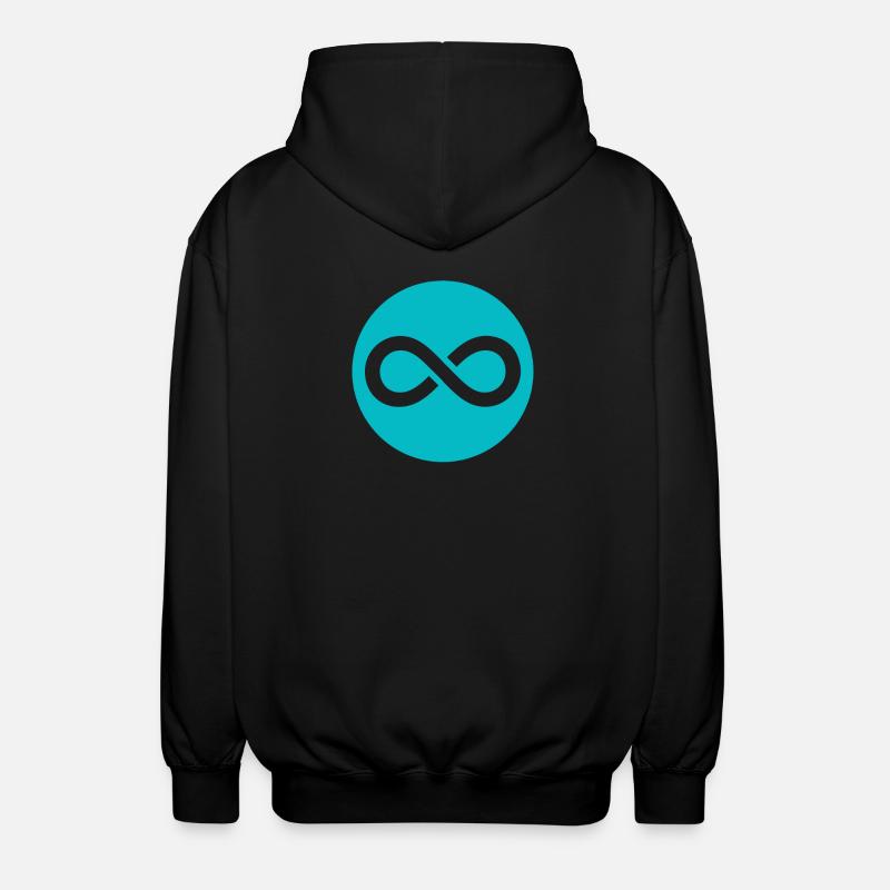 Infinite Loop - Unisex Hooded Jacket - black