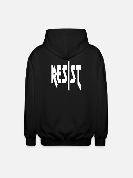 Stand and Resist - Unisex Hooded Jacket - black