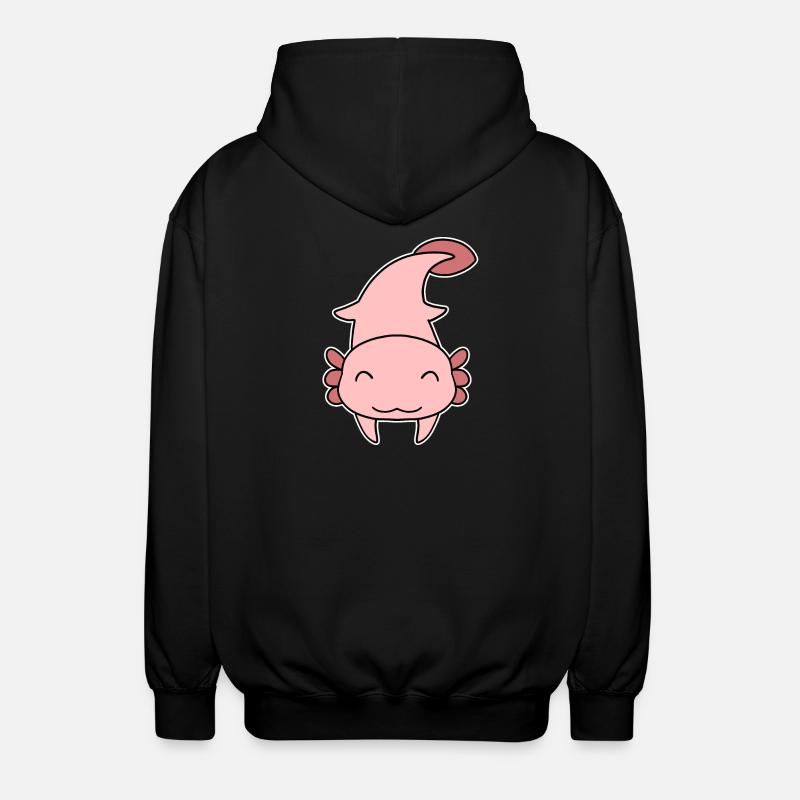 Axolotl motif enfants - Veste à capuche unisexe - noir
