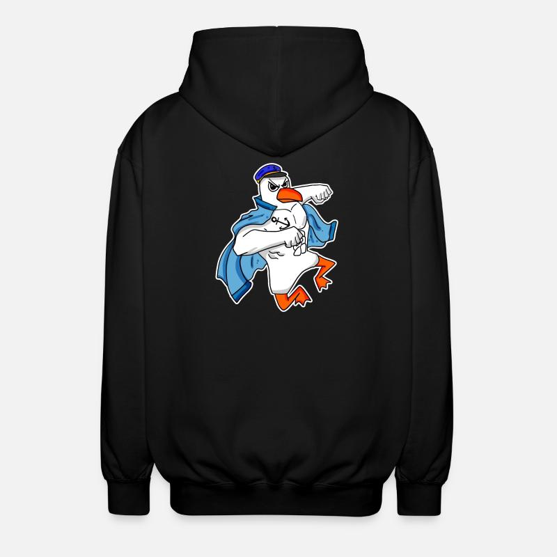 Seagull Captain Faust - Unisex Hooded Jacket - black