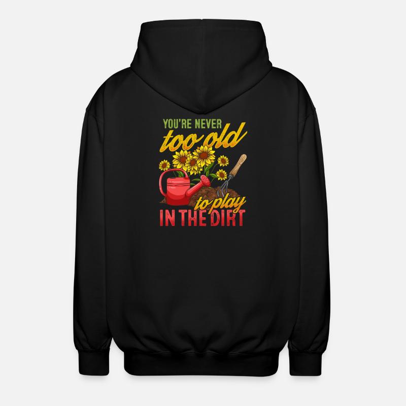 Gartenarbeit Gärtner - Unisex Kapuzenjacke - Schwarz