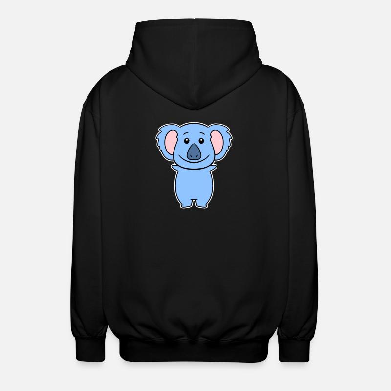 Koala - Unisex Hooded Jacket - black