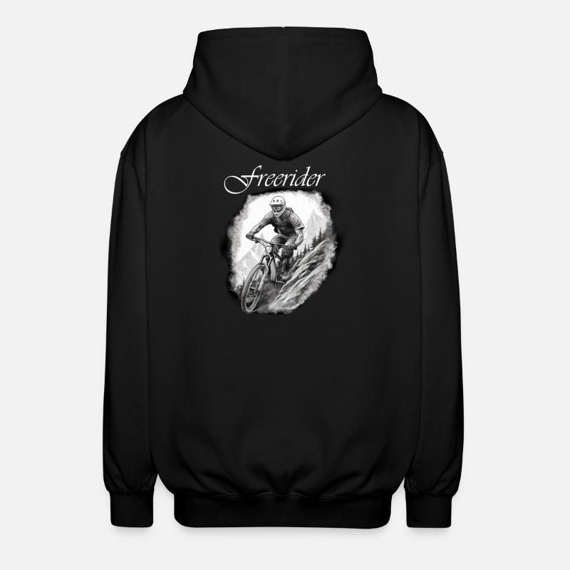 Freerider blanc - Veste à capuche unisexe - noir