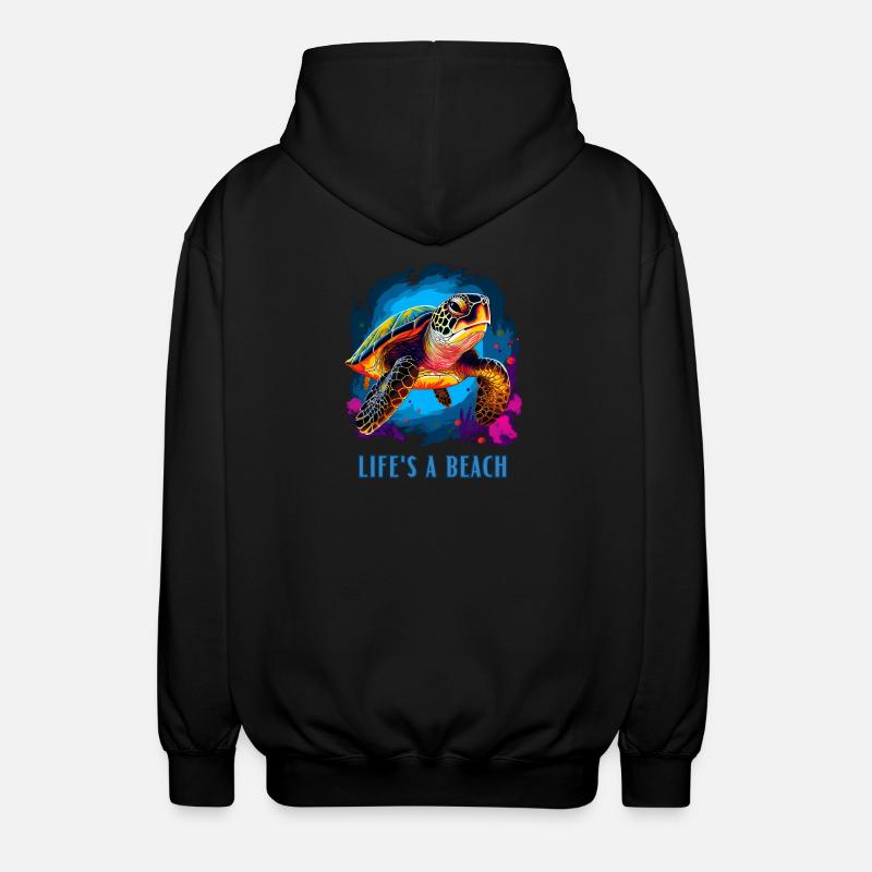 Life's a beach - Veste à capuche unisexe - noir