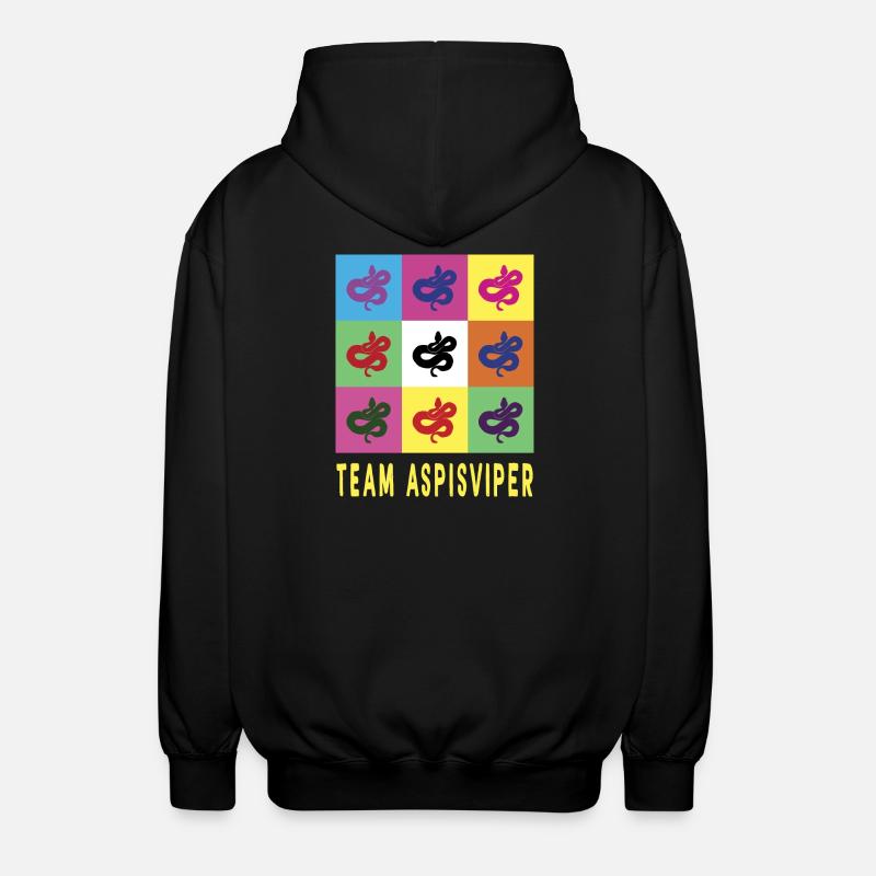 Team Aspisviper - Unisex Hooded Jacket - black
