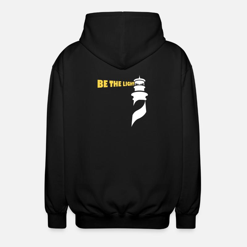 Be the Light - Unisex Kapuzenjacke - Schwarz