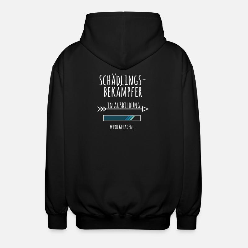 Schädlingsbekämpfer Ausbildung Geschenk Schädlinge - Unisex Kapuzenjacke - Schwarz