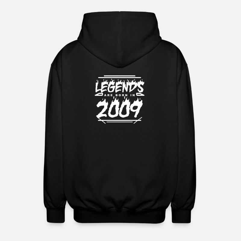 2009 - Année 2009 - Année 2009 - Veste à capuche unisexe - noir