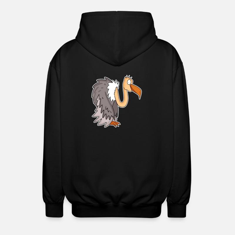 Vulture - Unisex Hooded Jacket - black