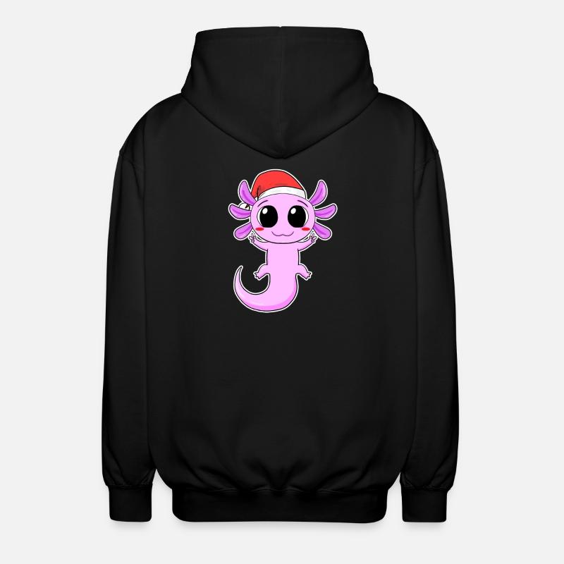 Axolotl Noël - Veste à capuche unisexe - noir