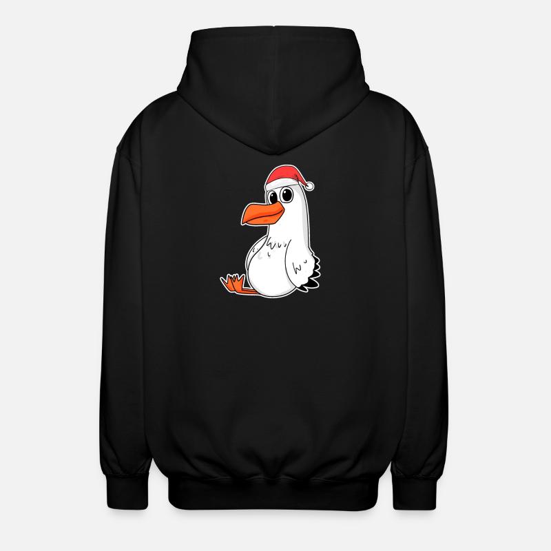 Mouette Noël - Veste à capuche unisexe - noir