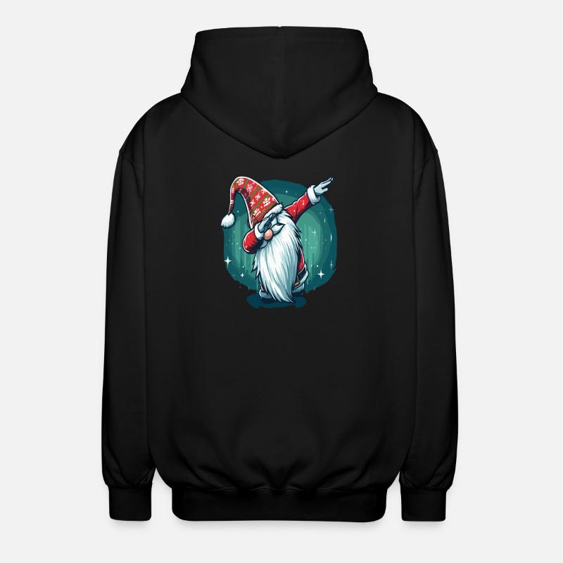Dabbing Christmas Wichtel - Unisex Kapuzenjacke - Schwarz