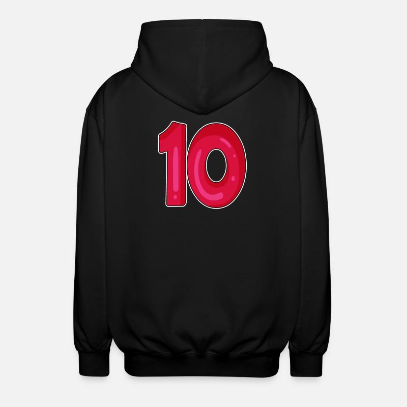 10 - Unisex Hooded Jacket - black
