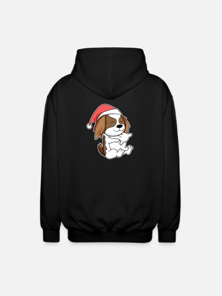 Cavalier King Charles Spaniel Hund Tier - Unisex Kapuzenjacke - Schwarz