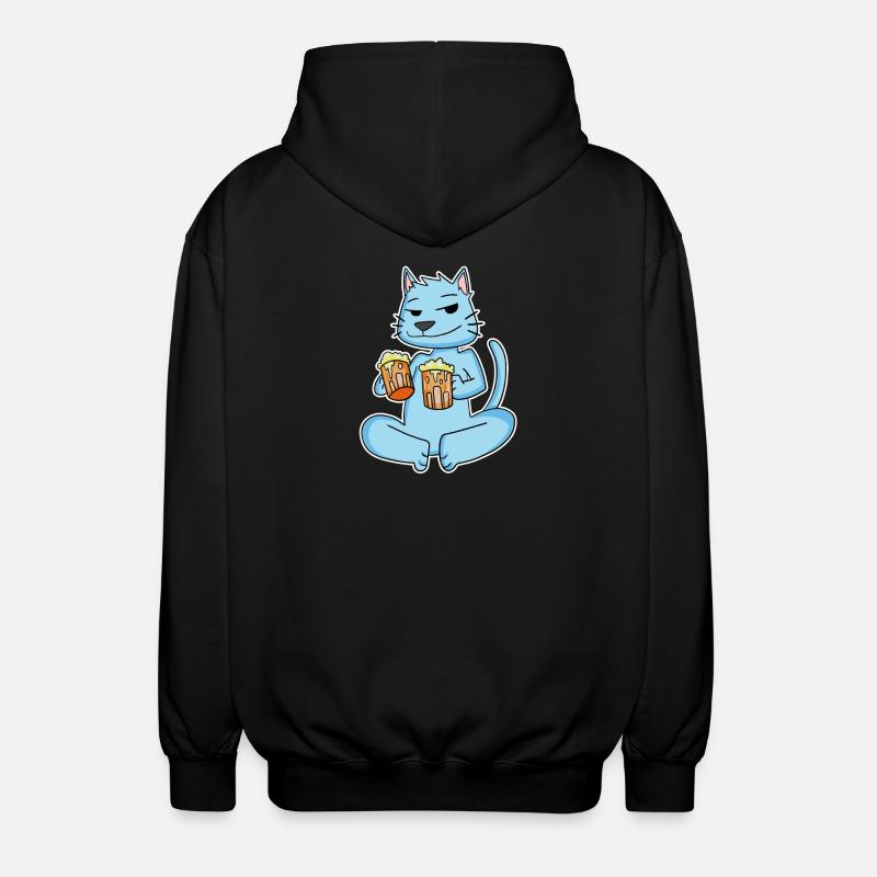 Chat à la bière - Veste à capuche unisexe - noir