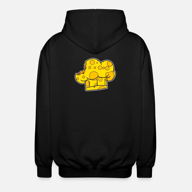 Chef's Cap Chef's Hat - Unisex Hooded Jacket - black