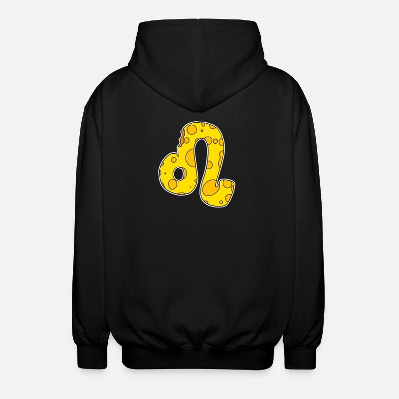 Signe du zodiaque Lion Symbole - Veste à capuche unisexe - noir