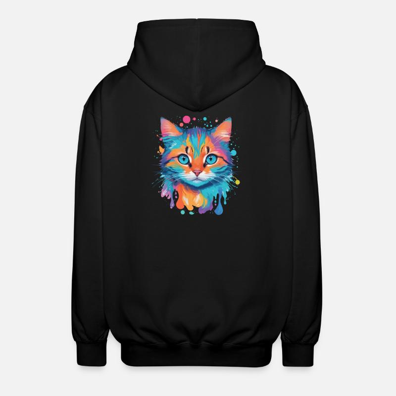 Chat mignon - Veste à capuche unisexe - noir